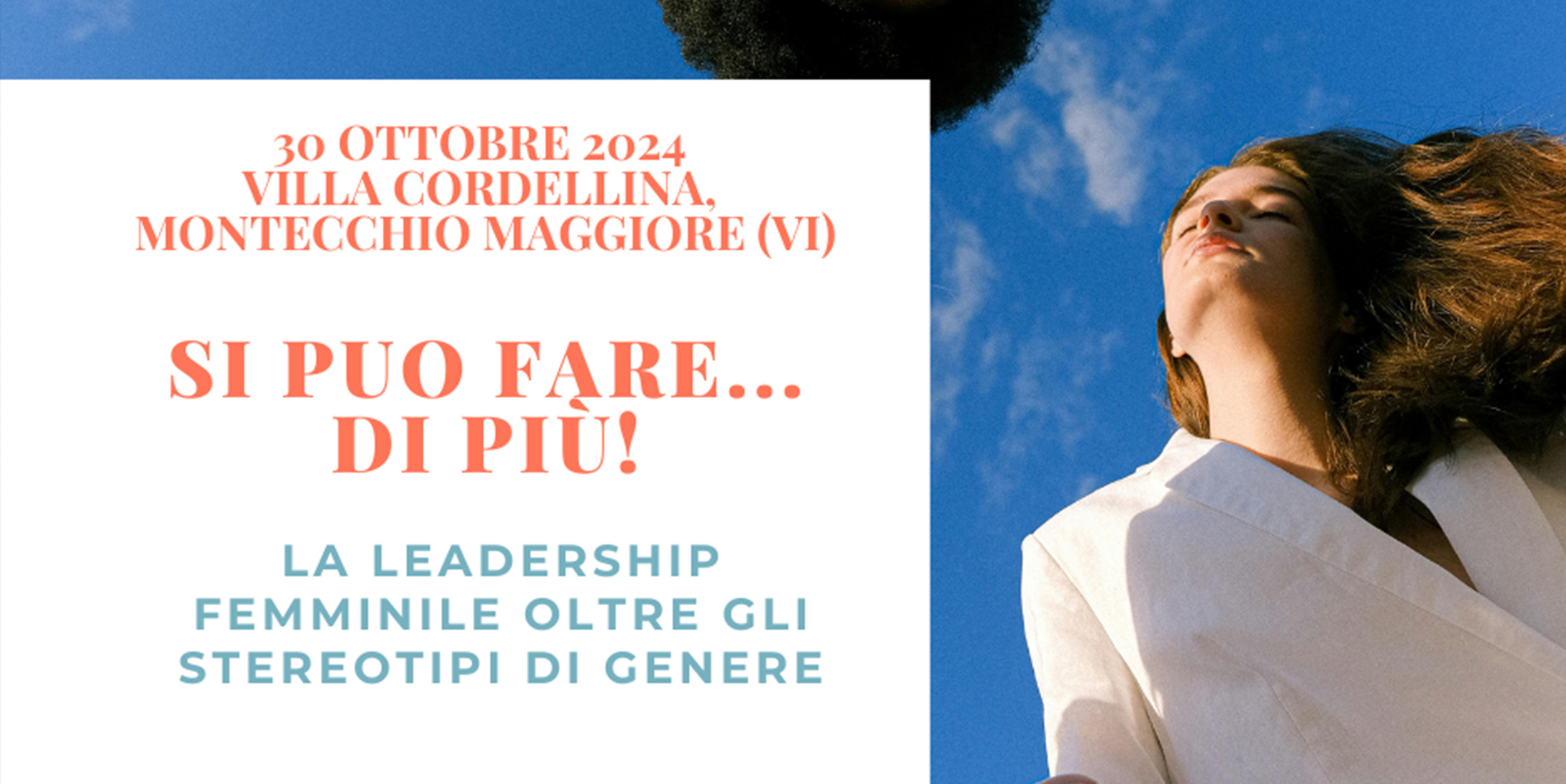 EVENTO 30 OTTOBRE<BR>SI PUO FAREDI PI! La leadership femminile oltre gli stereotipi di genere