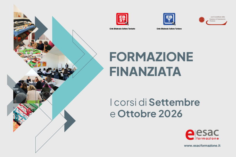 I CORSI DELL�ENTE BILATERALE TOTALMENTE FINANZIATI DI SETTEMBRE ED OTTOBRE