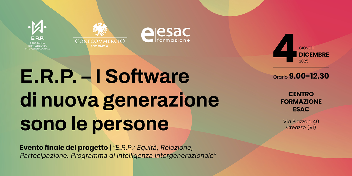 Evento finale <br> E.R.P.  I Software di nuova generazione sono le persone