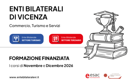 I CORSI DELL�ENTE BILATERALE TOTALMENTE FINANZIATI DI NOVEMBRE E DICEMBRE
